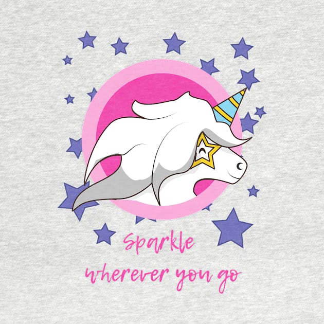 Unicorn Sparkle Wherever You Go by Vegan Squad